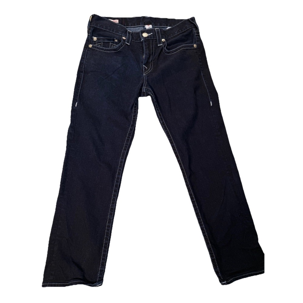 True Religion Genon Relaxed Fit Dark Wash Jeans size 32x27